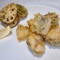 料理メニュー写真&nbsp;太刀魚とのり塩レンコンおつまみ天ぷら