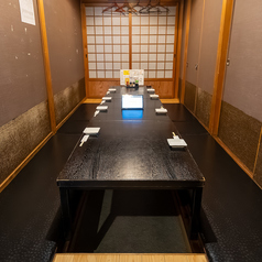 掘りごたつ個室でお寛ぎください