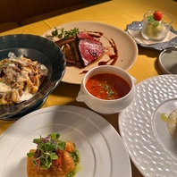 前菜からデザートまでこだわりの逸品をご提供！