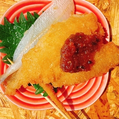 キス串カツ　行者にんにく味噌（２本）