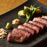 A5黒毛和牛ランプ肉のステーキ -A5 Black Wagyu beef. Lump steak-