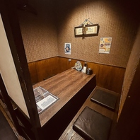 個室メインの店内。プライベート空間で絶品料理を満喫。