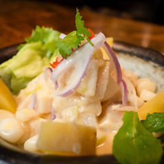 CEVICHE DE PESCADO フレッシュシーフードのセビチェの写真