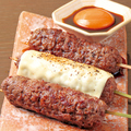 料理メニュー写真 米沢牛100% つくね串炭火焼き【 塩・てりやき 】各