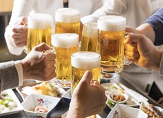 生ビールをはじめ約50種類以上のドリンク◎