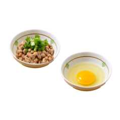 生卵か納豆が選べる！