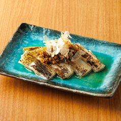白葱 炭火焼き 金山寺味噌