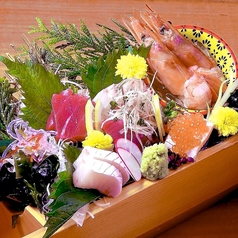 《1》鮮魚のお刺身盛り合せ (2人前~)