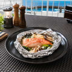 地魚と地場野菜のホイル焼き