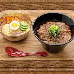 上カルビ丼&冷麺(小)セット