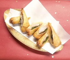 明太子とチーズの揚げ春巻き