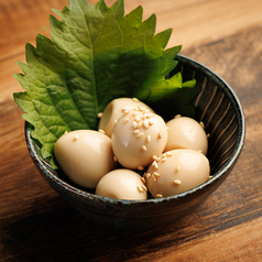 うずら卵のどんぐり醤油漬け