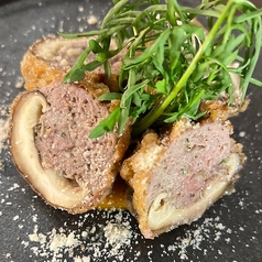 伊豆原木シイタケの肉詰め