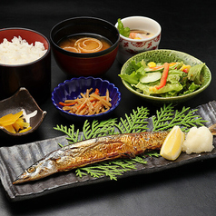 秋刀魚の塩焼き御膳