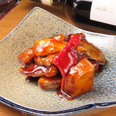 酢豚 豚肩ロース 根菜 黒酢