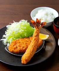 特上海老フライ&ロースかつ御膳[120g]