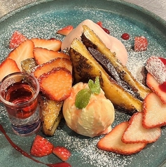 オーナーの熱い気持ちの込められたフレンチトースト