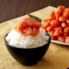 定食メニューは全て明太子食べ放題&ご飯・お吸い物付！