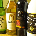料理に合わせて韓国酒。マシッソヨ～（美味しいですよ～）