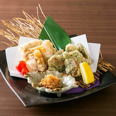 大分名物　鶏天の二色揚げ