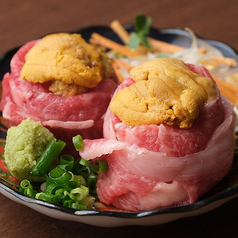 【肉寿司】和牛肉寿司 うにく軍艦 2貫
