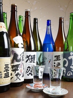 日本酒15種、焼酎10種、梅酒…各種ご用意
