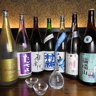 厳選された日本酒を各種ご用意しております