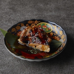 鶏ももの炙り焼き　秘伝のタレ (煙)