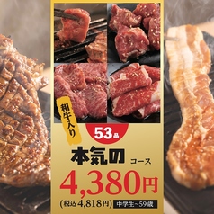 焼肉食堂こうやのコース写真