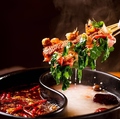 料理メニュー写真&nbsp;しゃぶ串は串の本数で計算しています。