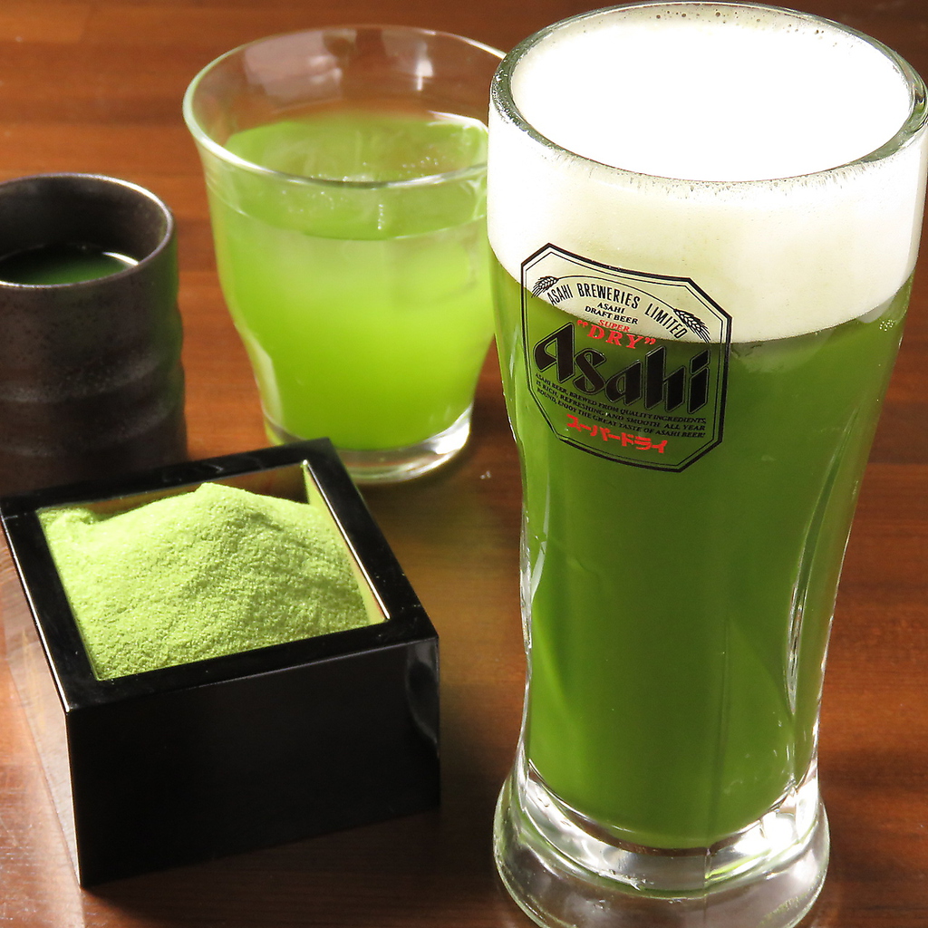 京都で人気の抹茶ビールもあります♪ ぜひお試しください。