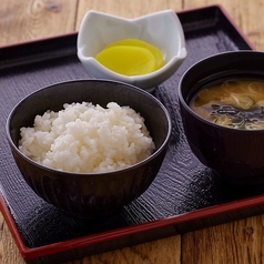 ごはんセット（ご飯、味噌汁、漬物）