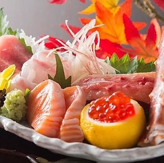 豊洲市場直送、旬魚のお造り盛りあわせ