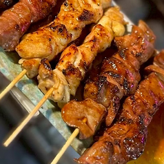 焼き鳥もその場で焼いてアツアツのままご提供★