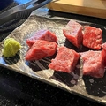 料理メニュー写真&nbsp;酵母和牛厚切りカイノミ（わさび醤油）