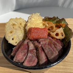 博多明太子＆和牛ステーキ丼