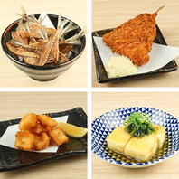 ■鮨・海鮮もの以外にも居酒屋メニューを豊富にご用意◎
