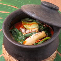 ピーナッツソースで煮込んだシチュー料理。