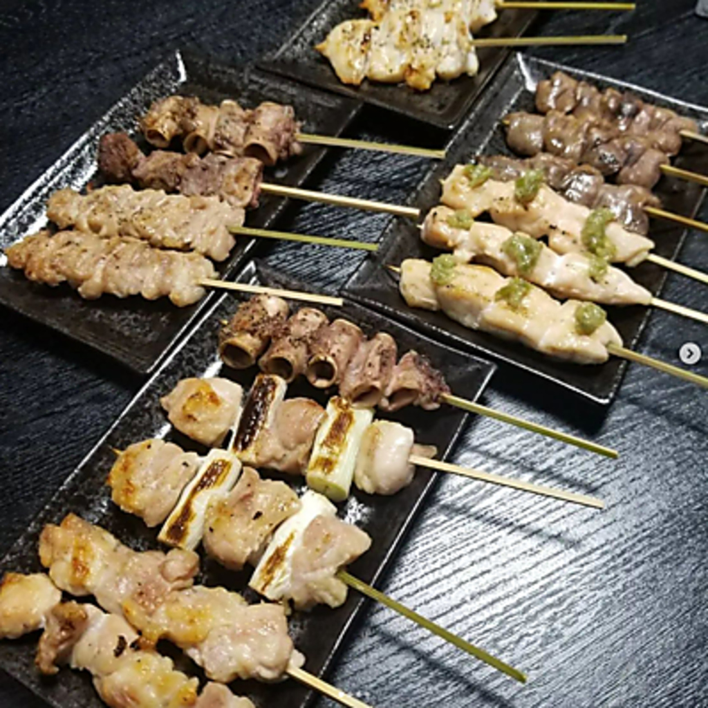 信州の地鶏 「信州福味鶏」 を使用したやきとり！串のご注文は2本から承ります！