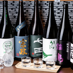 定番のものから旬のもの、その時々にしか楽しめない日本酒を多数ご用意。