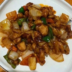 鶏肉の中華味噌炒め