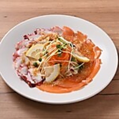 サーモンとタコのカルパッチョ