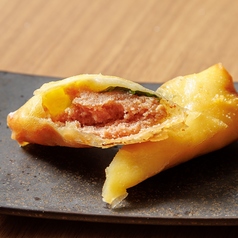 明太チーズの春巻き