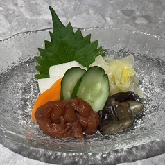 お漬け物盛り合わせ