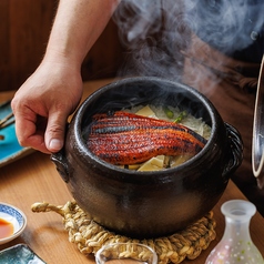旬野菜と鰻釜飯