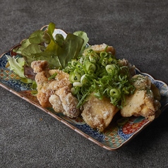 鶏ももの唐揚げ ねぎポン酢