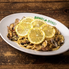 アサリとあおさのレモンパスタ