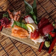 旬鮮魚のお造り五種盛り