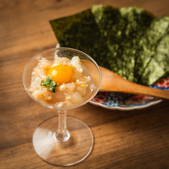 ホタテちゃん塩ユッケ