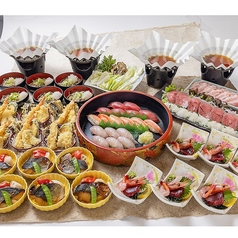 旭川お城の鯉寿しのコース写真